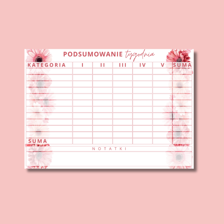KARTA PODSUMOWANIA TYGODNIA RÓŻOWA GERBERA.png